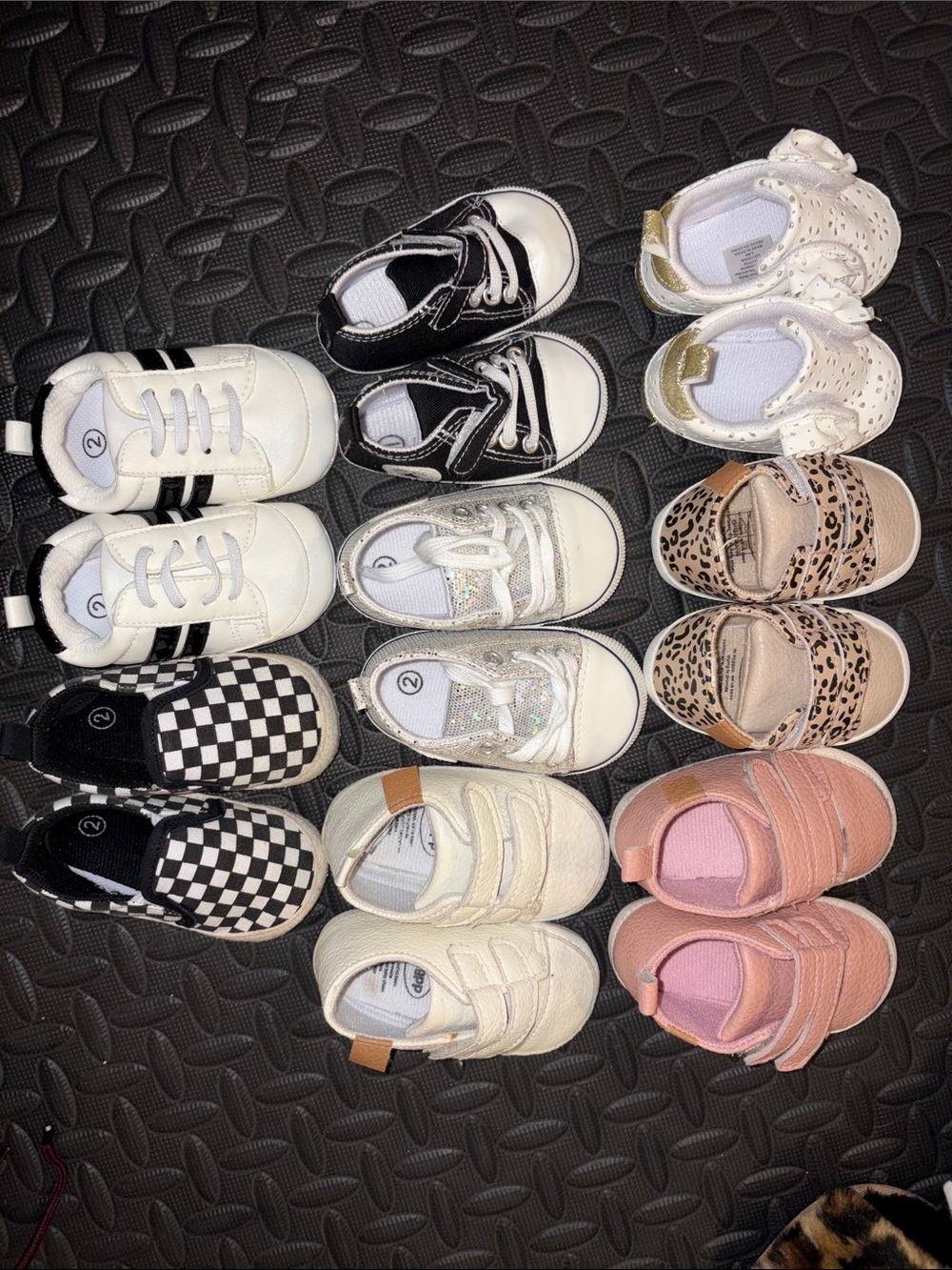 Lot of baby shoes. Soft bottoms. Sizes 1, 2, and 3